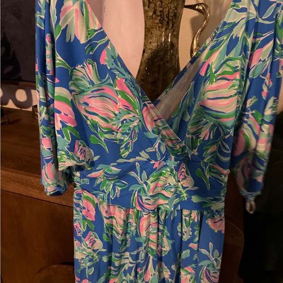 Lilly Pulitzer Dresses & Skirts - Lilly Pulitzer Blue and Pink Floral Dress